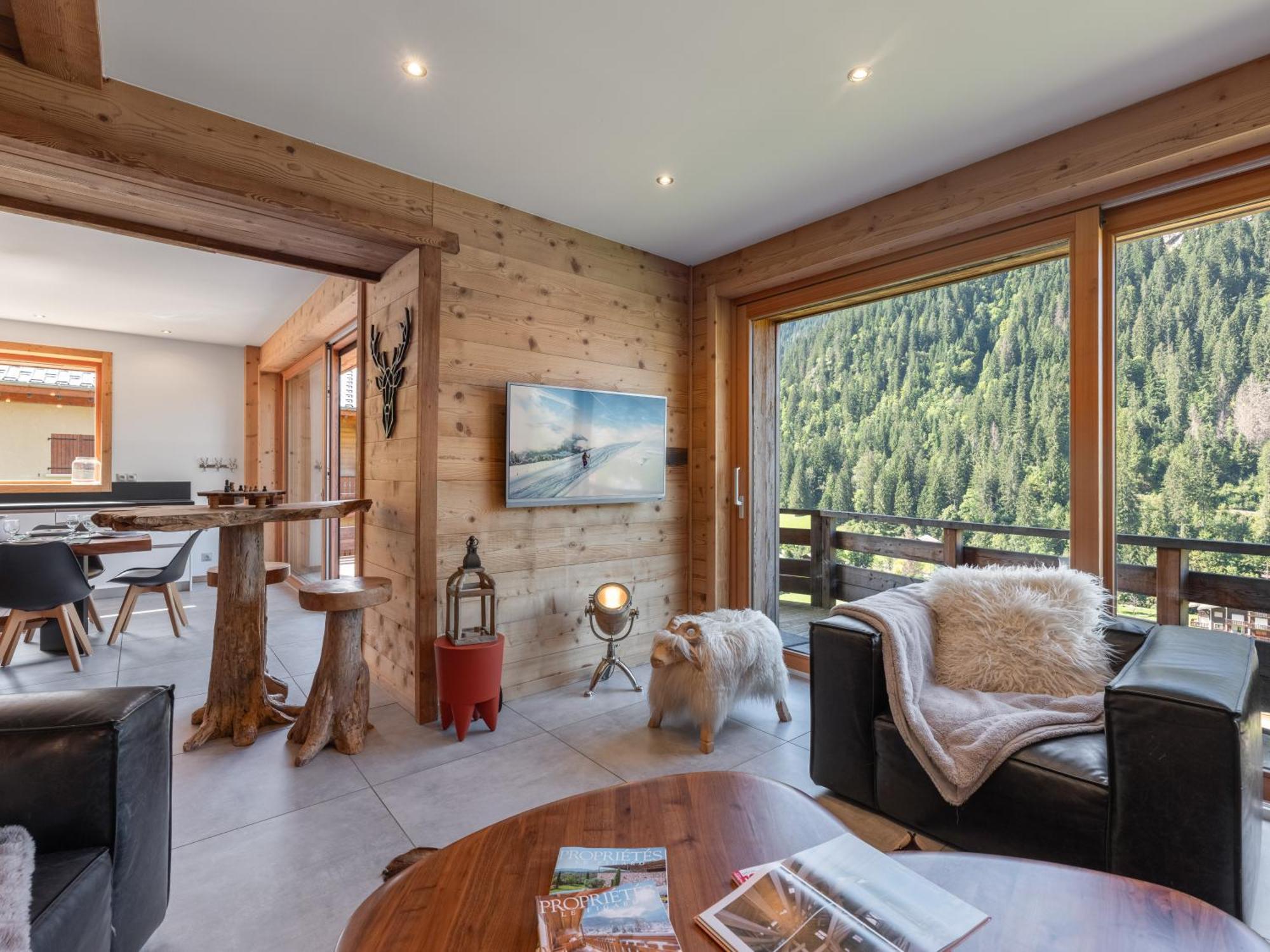 Chalet 1100 - Bo Immobilier Chatel - A Mi-Chemin Du Centre Et Du Linga - Jacuzzi Sauna Et Cheminee Exterior foto