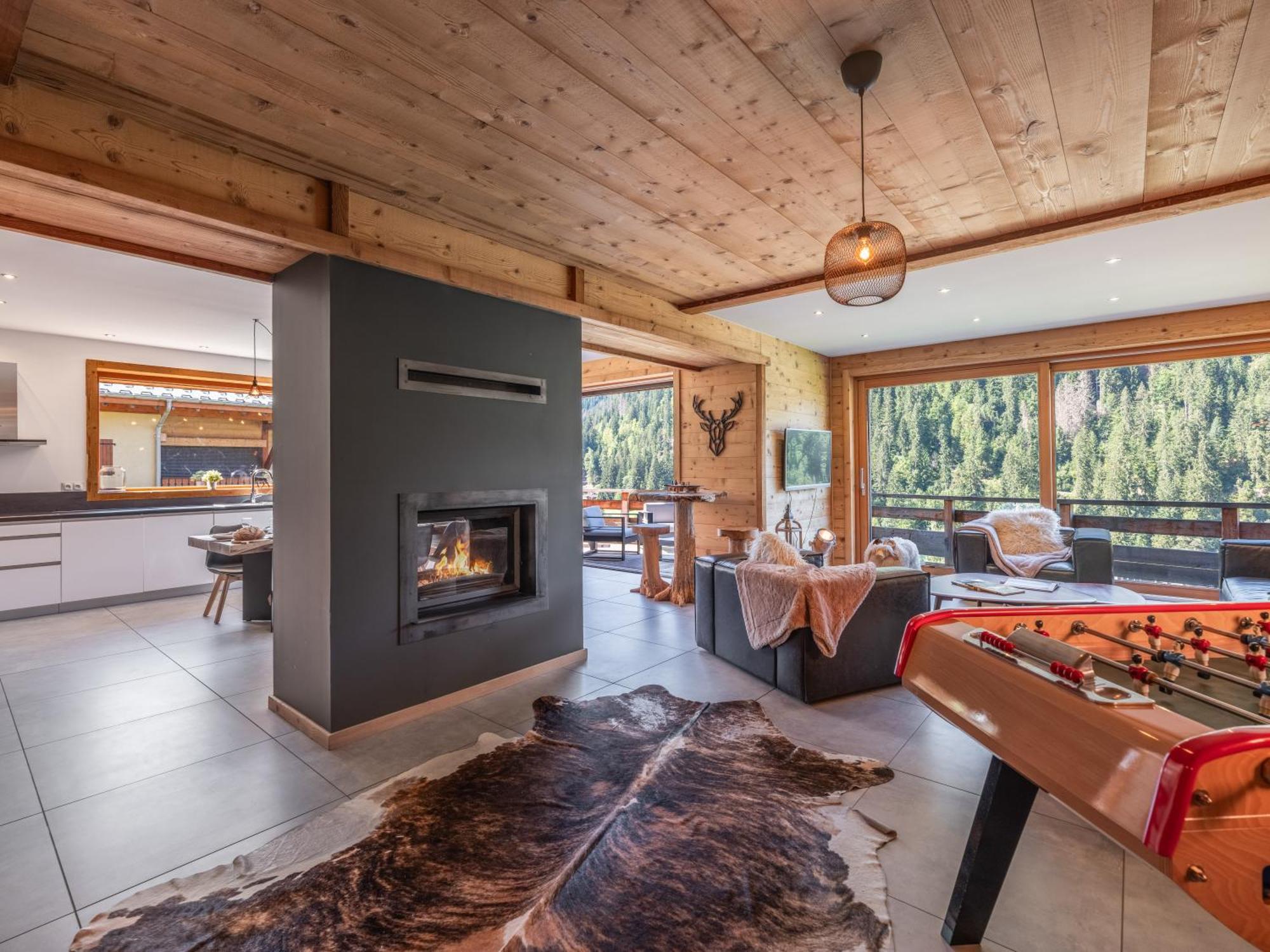Chalet 1100 - Bo Immobilier Chatel - A Mi-Chemin Du Centre Et Du Linga - Jacuzzi Sauna Et Cheminee Exterior foto